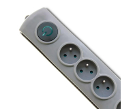 QOLTEC Quick Switch, 4 gniazda, 1,5m, szara 50163 - 462003 - zdjęcie 2